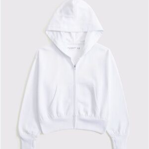 Abercrombie & Fitch Kids' Zip-Up White Hoodie